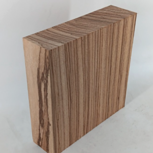 12/4 Zebrawood Bowl Blank, zebrano, zingana, 2 5/8" x 9 1/2" x 9 1/2"