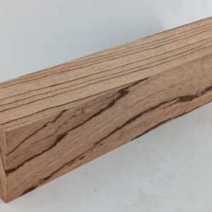 12/4 Zebrawood turning blank, zebrano, zingana, 2 1/4" x 2 1/4" x 12"
