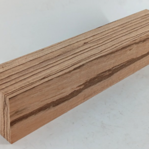 12/4 Zebrawood turning blank, zebrano, zingana, 2 1/4" x 2 1/4" x 12"