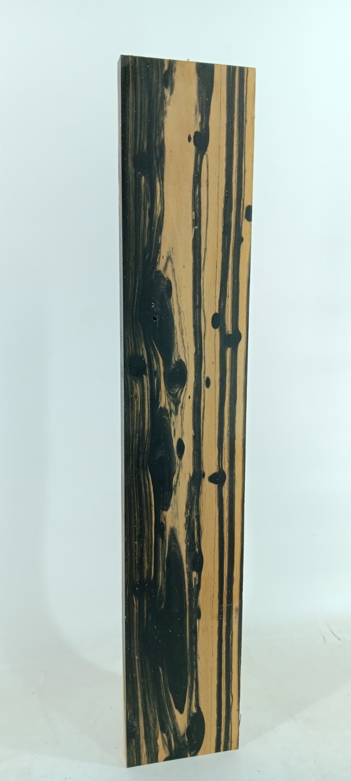 Black and White Ebony, Pale Moon, air-dried and waxed, 1" x 5 3/4" x 31 7/8" - Image 3