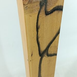 Black and White Ebony, Pale Moon, air-dried and waxed, 1" x 2 1/2" x 21 3/4"