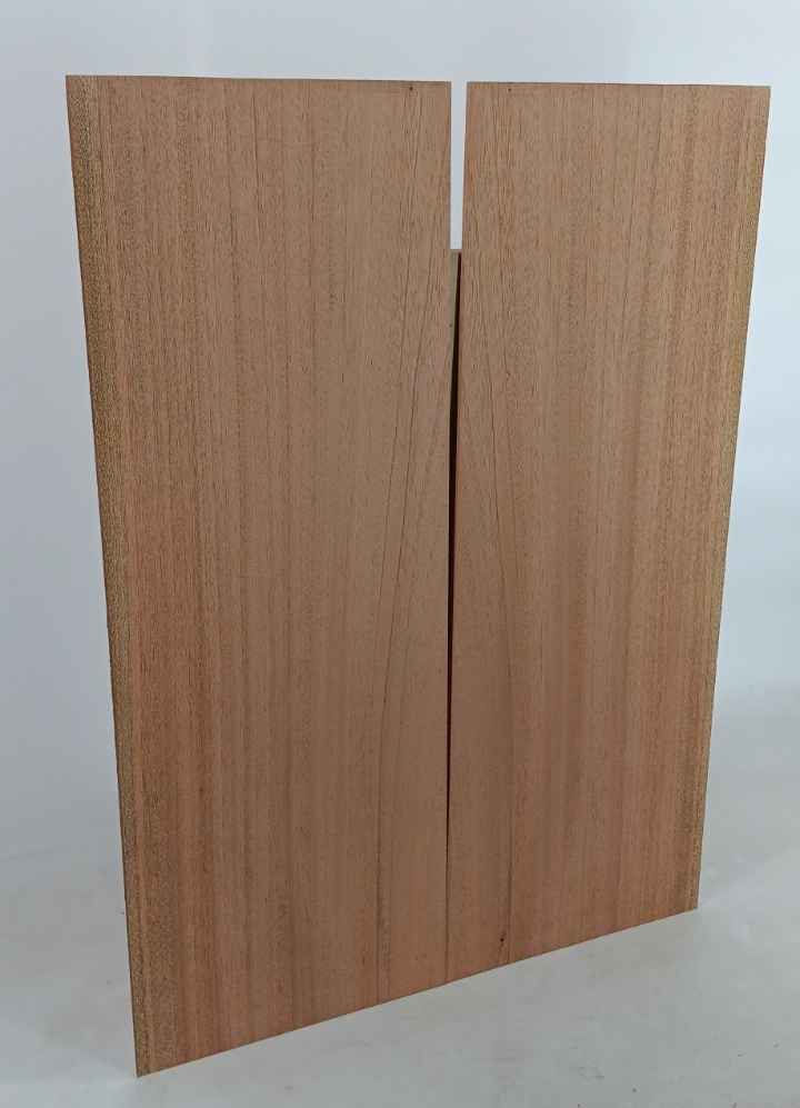 Genuine Mahogany, guitar back, bookmatched pair of 3/16" x 8 3/4" x 24"