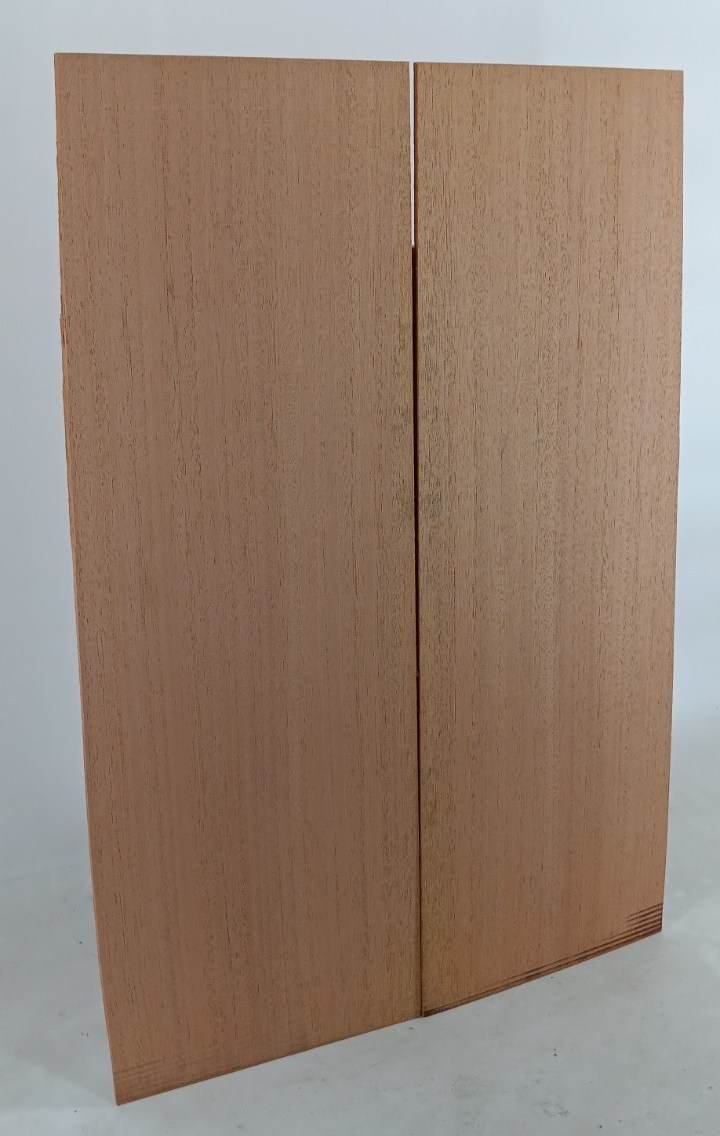 Genuine Mahogany, guitar back, bookmatched pair of 5/32" x 7 1/2" x 24"