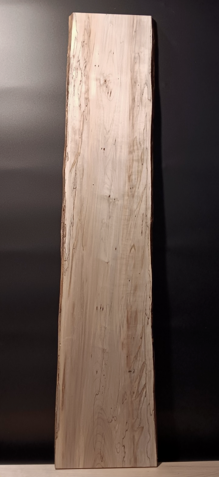Spalted Maple Live-edge Slab 3/4" x 10" - 11" x 51"