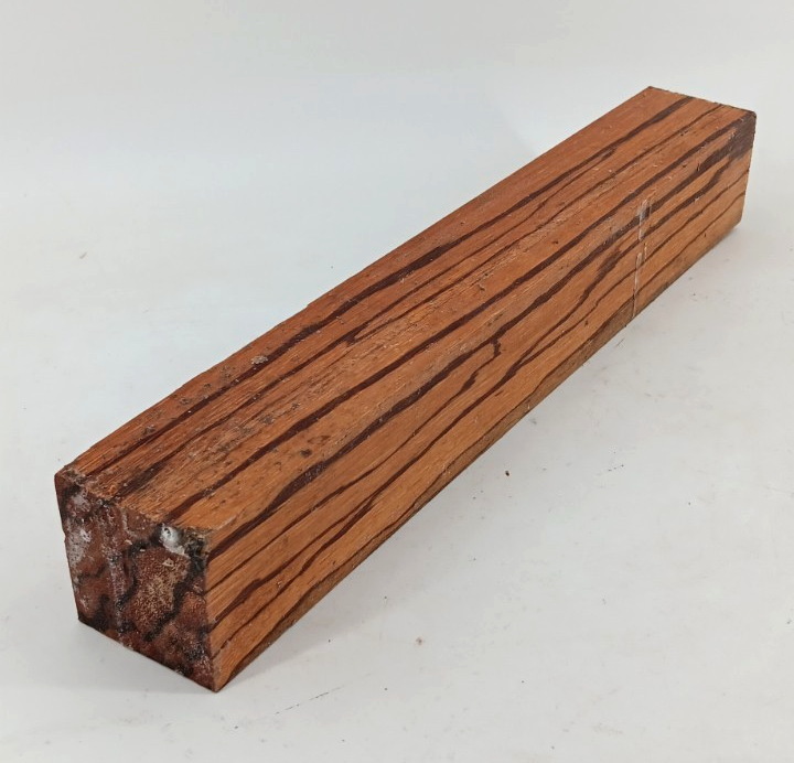 Marblewood turning blank, air-dried and waxed, 1 7/8" x 1 7/8" x 13"