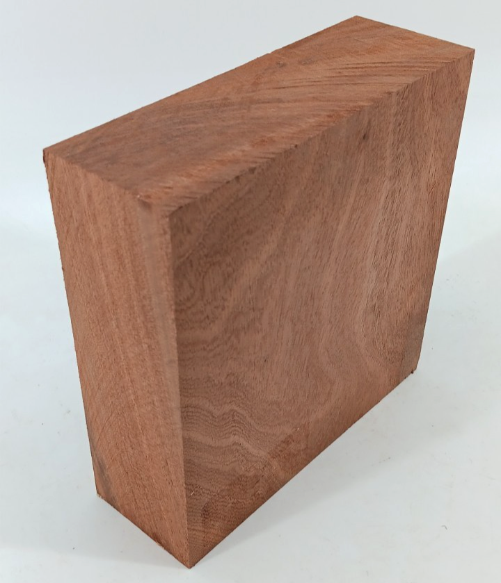 Sapele Mahogany Turning Blank 2 1/4" x 6 1/2" x 6 1/2" - Image 2