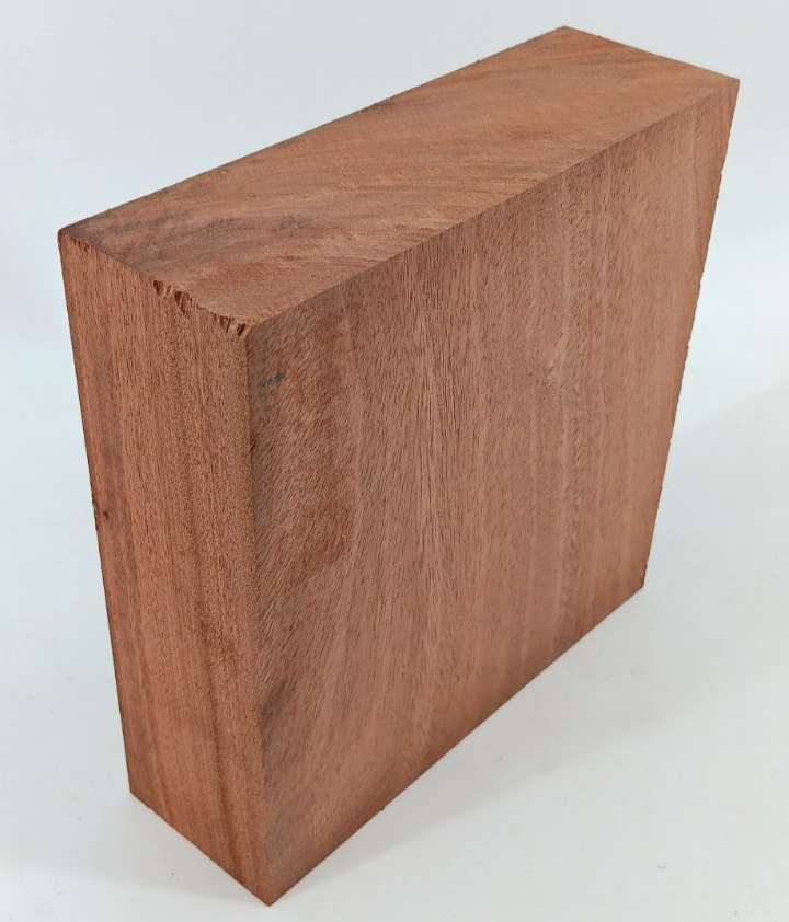 Sapele Mahogany Turning Blank 2 1/4" x 7" x 7" - Image 2