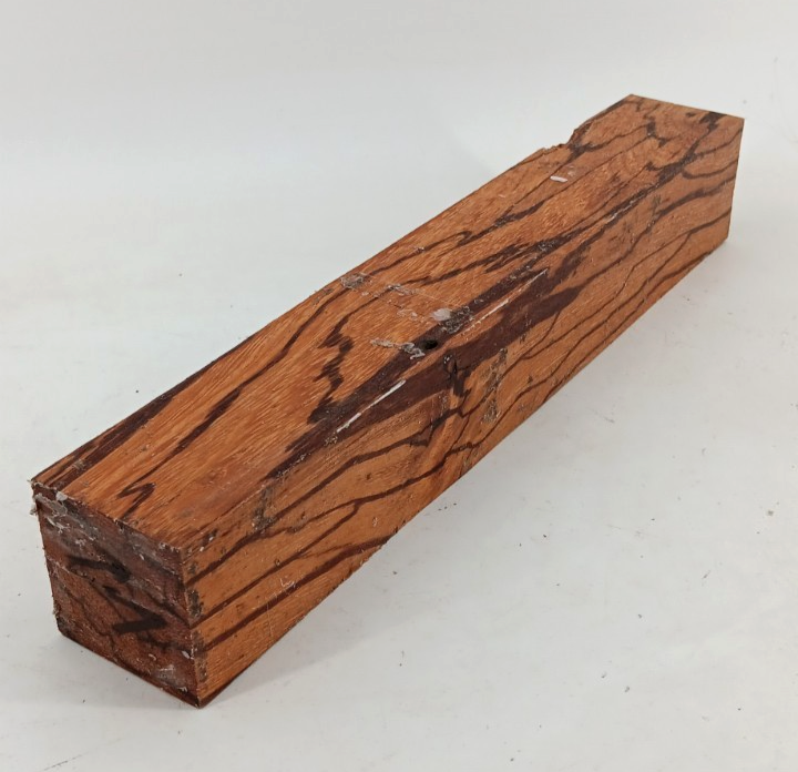 Marblewood turning blank, air-dried and waxed, 1 7/8" x 1 7/8" x 12"