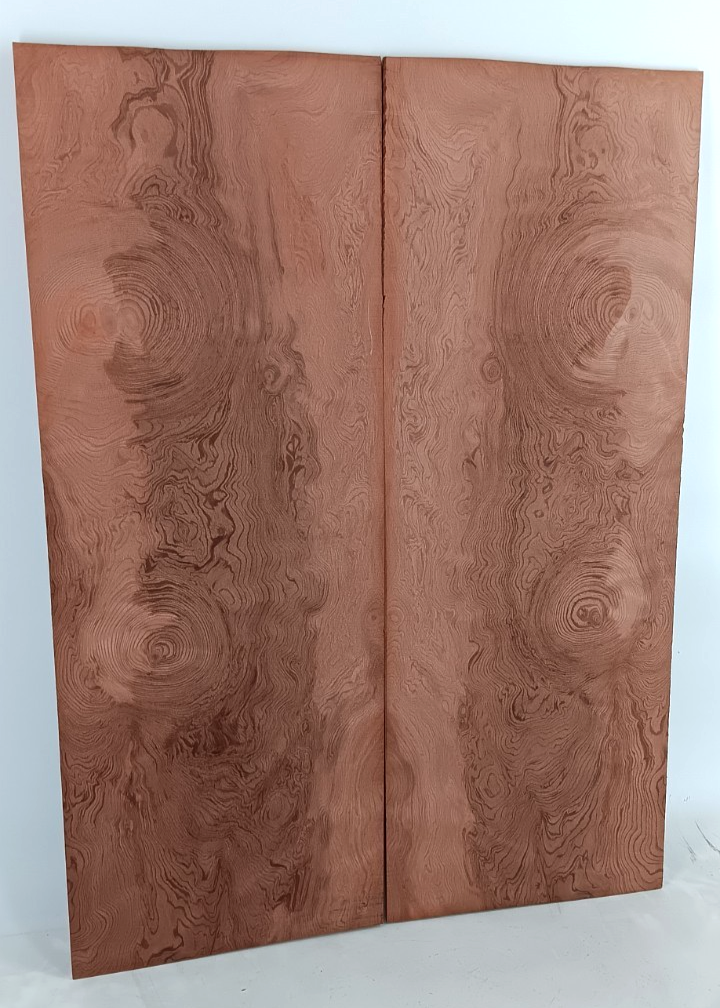 Curly Redwood, Bookmatched Guitar droptops, 2pcs 3/16" x 8 7/8" x 24"