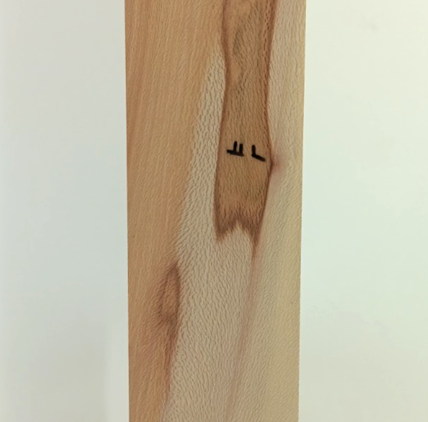 Sycamore quarter-sawn, 3/4" x 3 3/4" x 37"