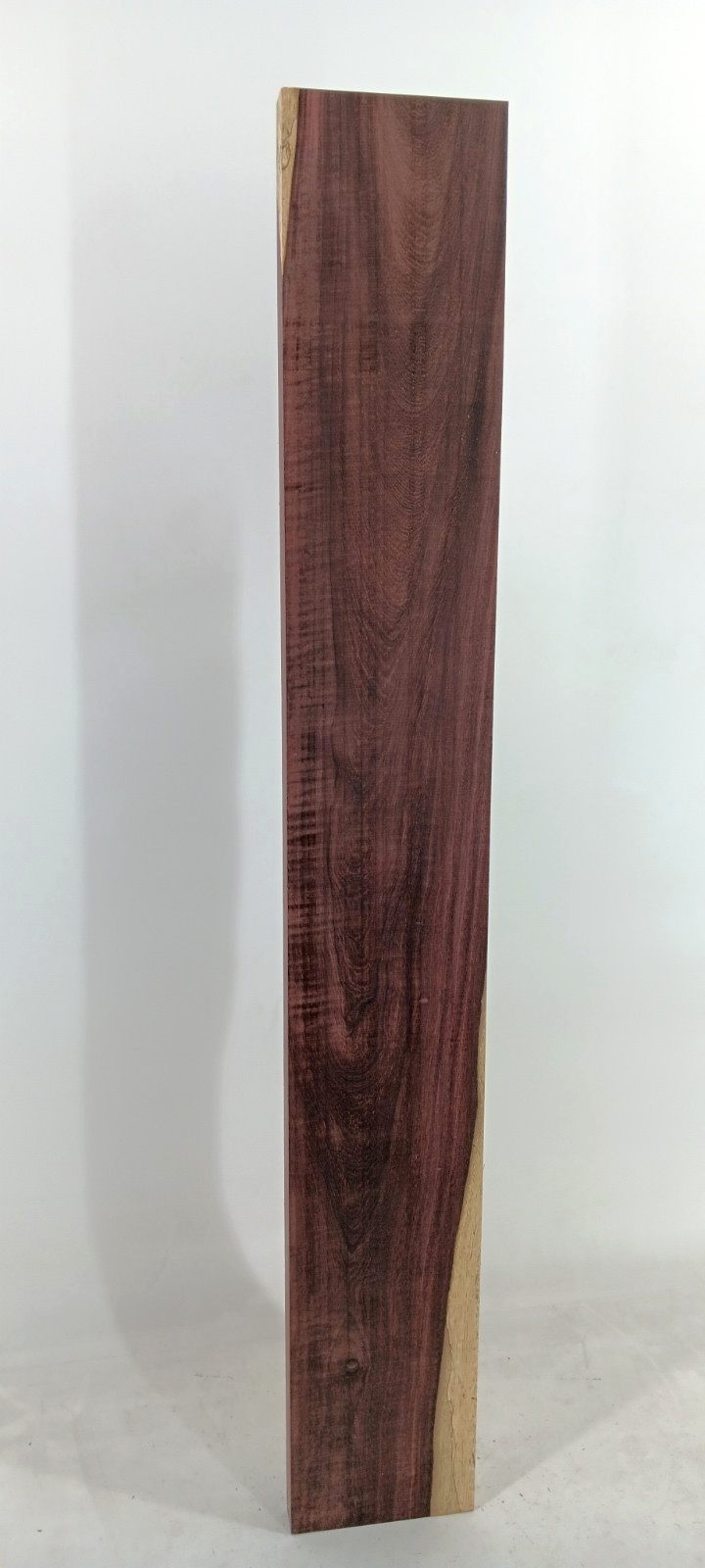 Figured Katalox board, Mexican Ebony, Swartzia cubensis, 3/4" x 4" x 28 1/4" - Image 3