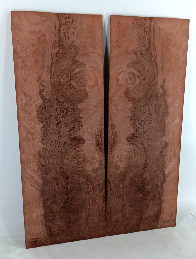 Curly Redwood, Bookmatched Guitar droptops, 2pcs 3/16" x 8 7/8" x 24"