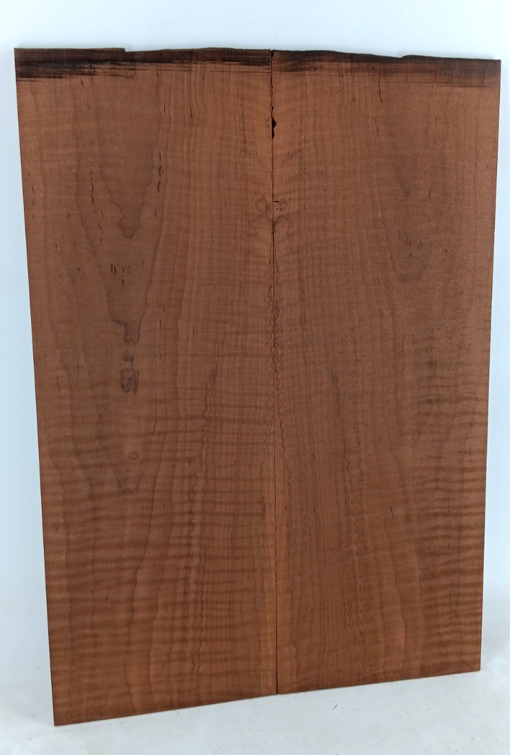 Curly Torrified Maple, Bookmatched Guitar droptops, 2pcs 1/4" x 7 3/8" x 20 3/4"