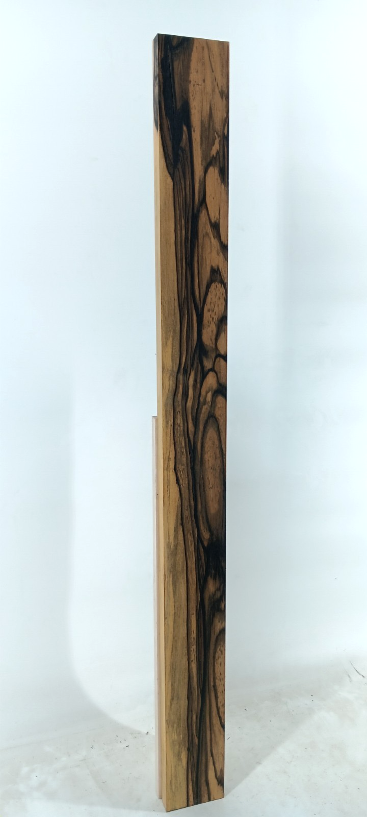 Black and White Ebony, Pale Moon, air-dried and waxed, 7/8" x 3 1/8" x 36 1/4" - Image 3