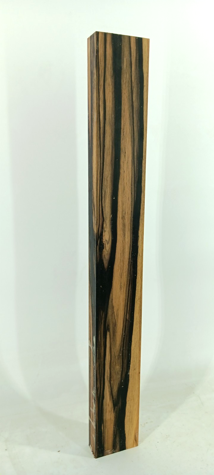 Black and White Ebony, Pale Moon, air-dried and waxed, 1 1/8" x 2 5/8" x 21 1/2" - Image 2