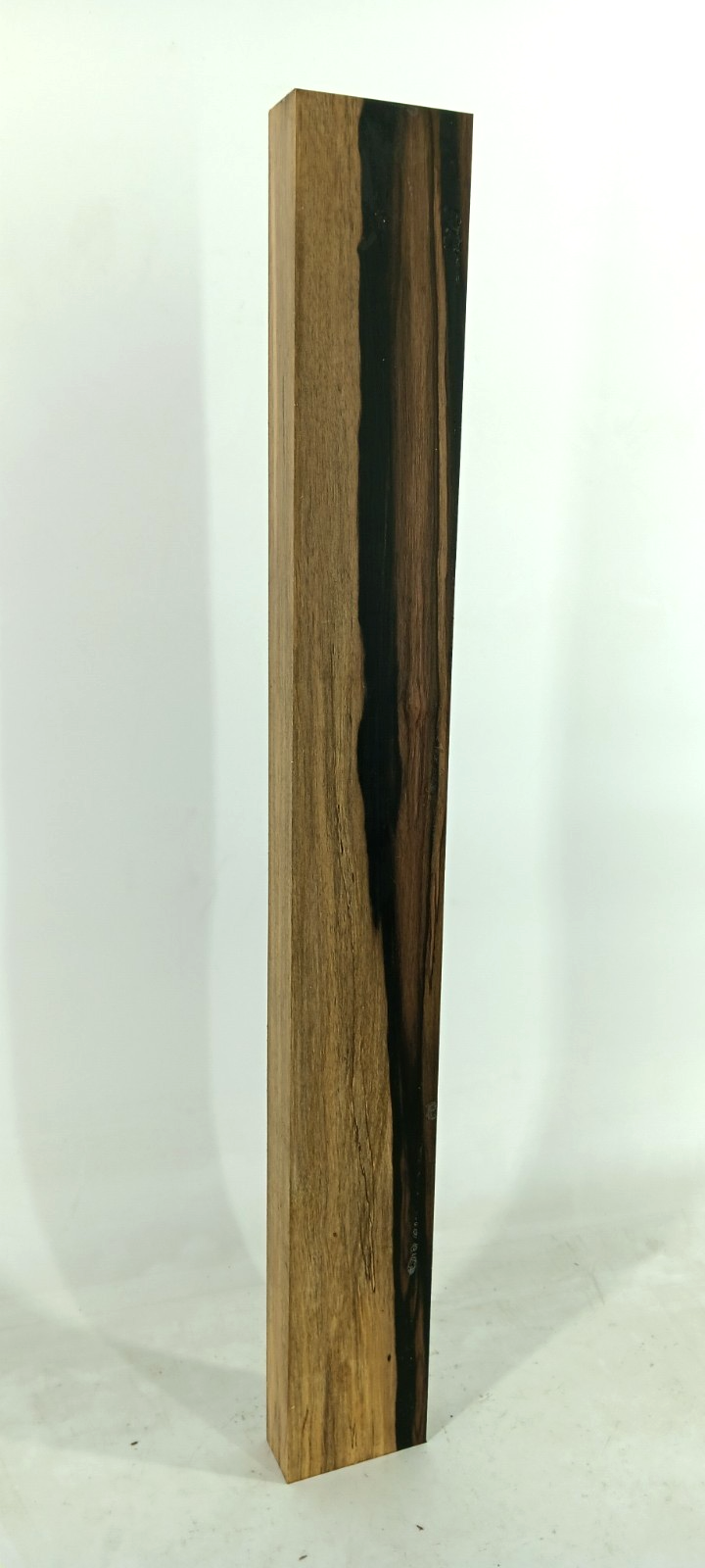 Black and White Ebony, Pale Moon, air-dried and waxed, 1 1/8" x 2 5/8" x 21 1/2" - Image 3