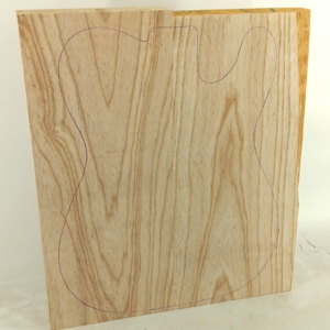 Swamp Ash, 2 piece glued Guitar Solid Body, 1 3/4" x 15" x 17", 8 lbs 11.6 oz