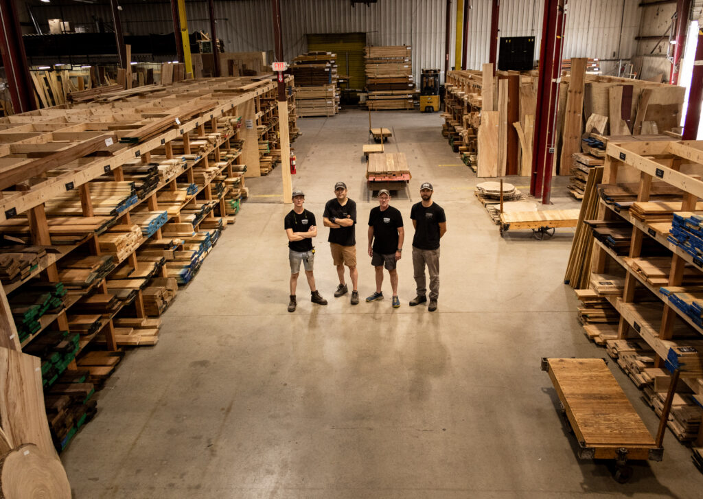 Frederick Lumber Company staff working on the shop floor