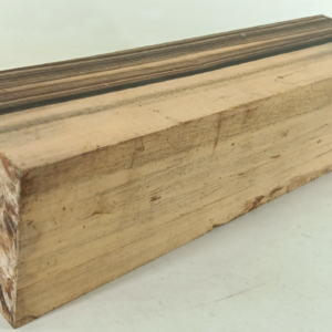 Black and White Ebony, Pale Moon, air-dried and waxed, 3" x 3" x 12"