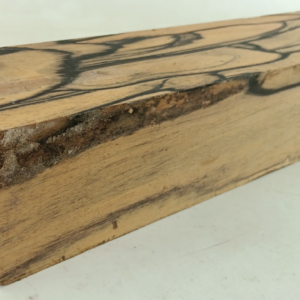 Black and White Ebony, Pale Moon, air-dried and waxed, 3" x 3" x 12"