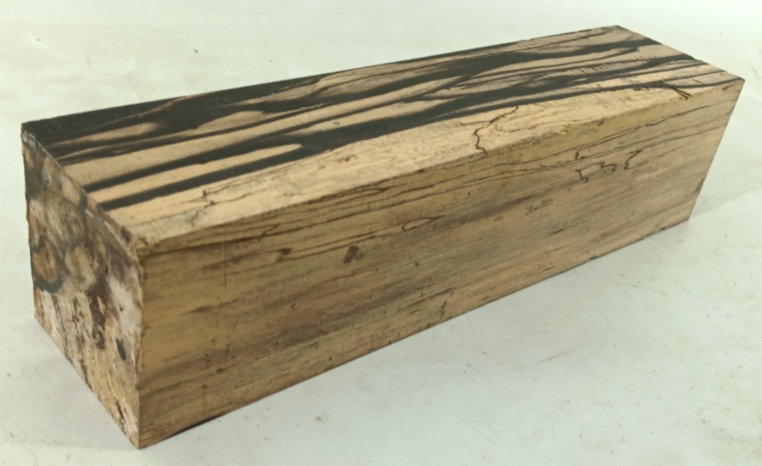 Black and White Ebony, Pale Moon, air-dried and waxed, 3" x 3" x 12"