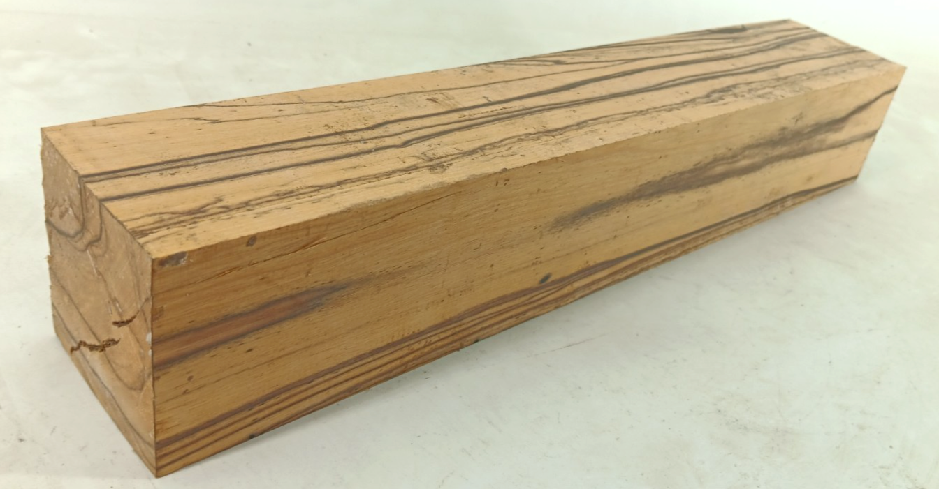 Black and White Ebony, Pale Moon, air-dried and waxed, 3" x 3" x 16"