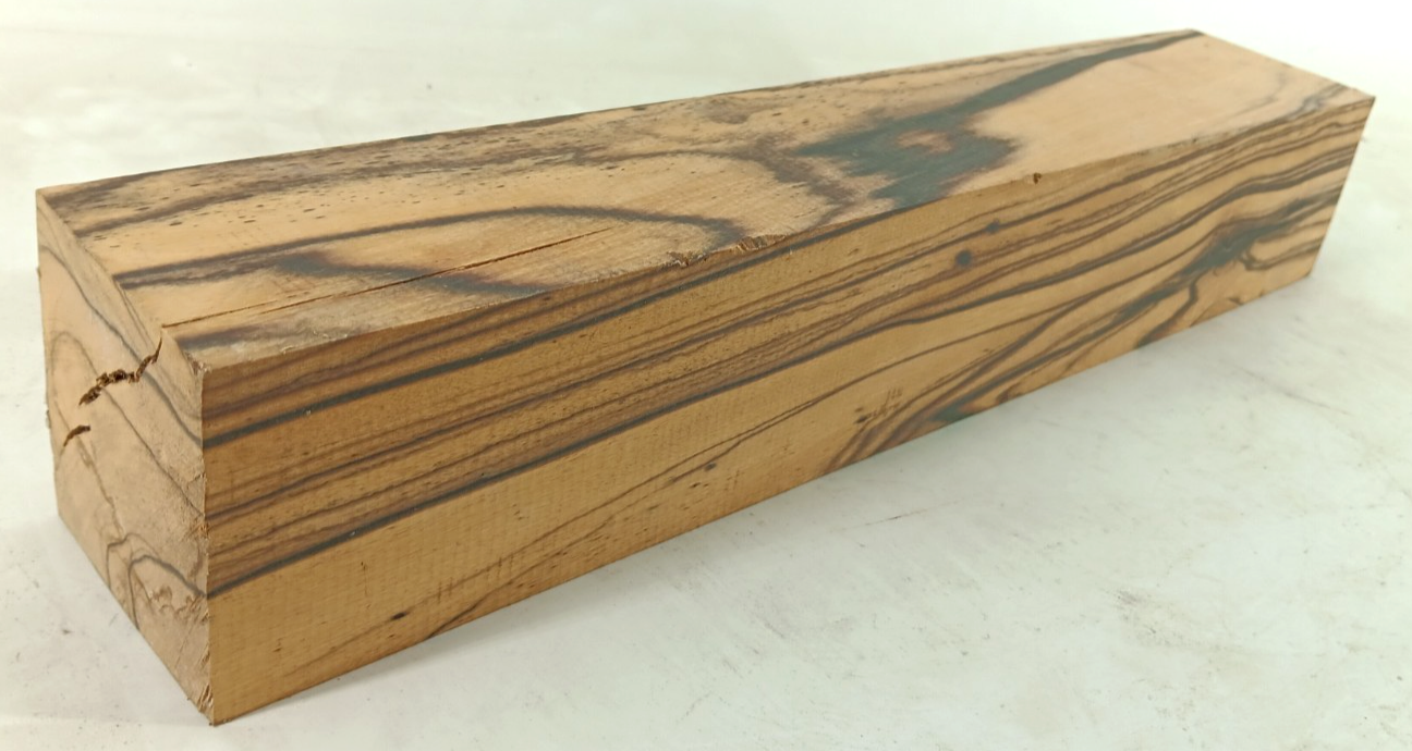 Black and White Ebony, Pale Moon, air-dried and waxed, 3" x 3" x 16" - Image 2