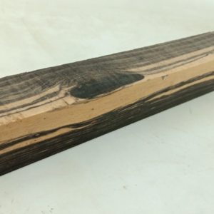 Black and White Ebony, Pale Moon, air-dried and waxed, 1 3/4" x 1 3/4" x 23 5/8"