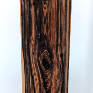 Black and White Ebony, Pale Moon, air-dried and waxed, 1 3/16" x 5 1/8" x 36"
