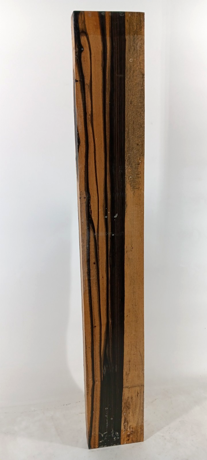 Black and White Ebony, Pale Moon, air-dried and waxed, 1 3/16" x 5 1/8" x 36" - Image 2