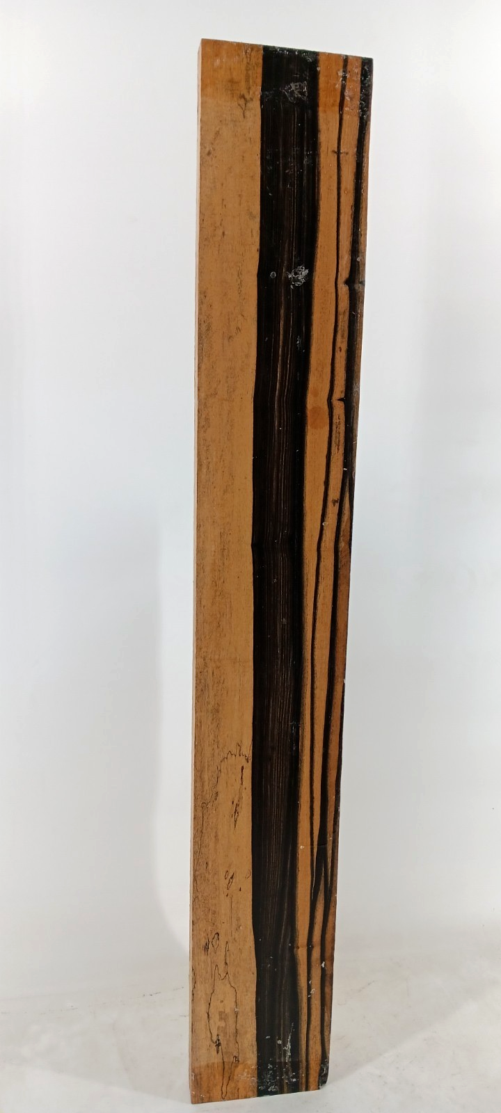 Black and White Ebony, Pale Moon, air-dried and waxed, 1 3/16" x 5 1/8" x 36" - Image 3