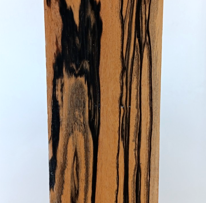 Black and White Ebony, Pale Moon, air-dried and waxed, 1 1/4" x 5 1/8" x 36"