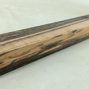 Black and White Ebony, Pale Moon, air-dried and waxed, 1 3/4" x 1 3/4" x 23 5/8"