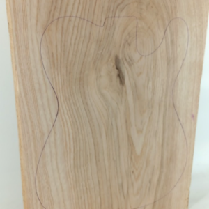Swamp Ash, 1 piece Guitar Solid Body, 1 3/4" x 14 1/2" x 20 1/2", 9 lbs 14.6 oz