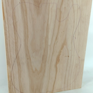 Swamp Ash, 2 pc glued Guitar Solid Body, 1 3/4" x 14 1/2" x 17 1/4", 7lbs 13.4oz