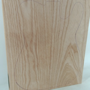 Swamp Ash, 2 pc glued Guitar Solid Body, 1 3/4" x 14 1/2" x 17", 9lbs 12.9oz