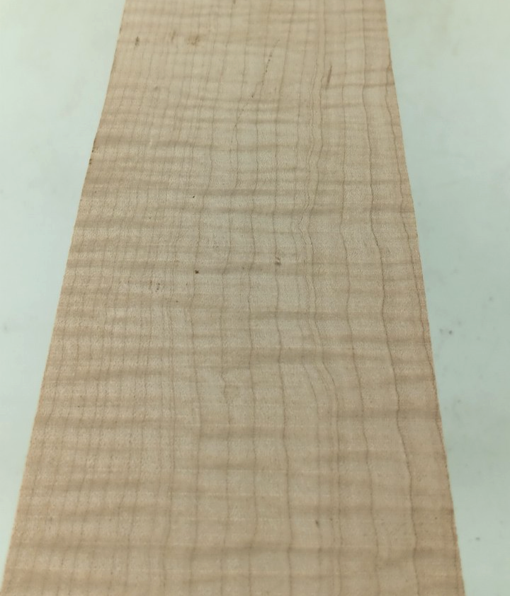 Curly Maple, Bass Guitar Fingerboard, 5/16" x 3" x 28"